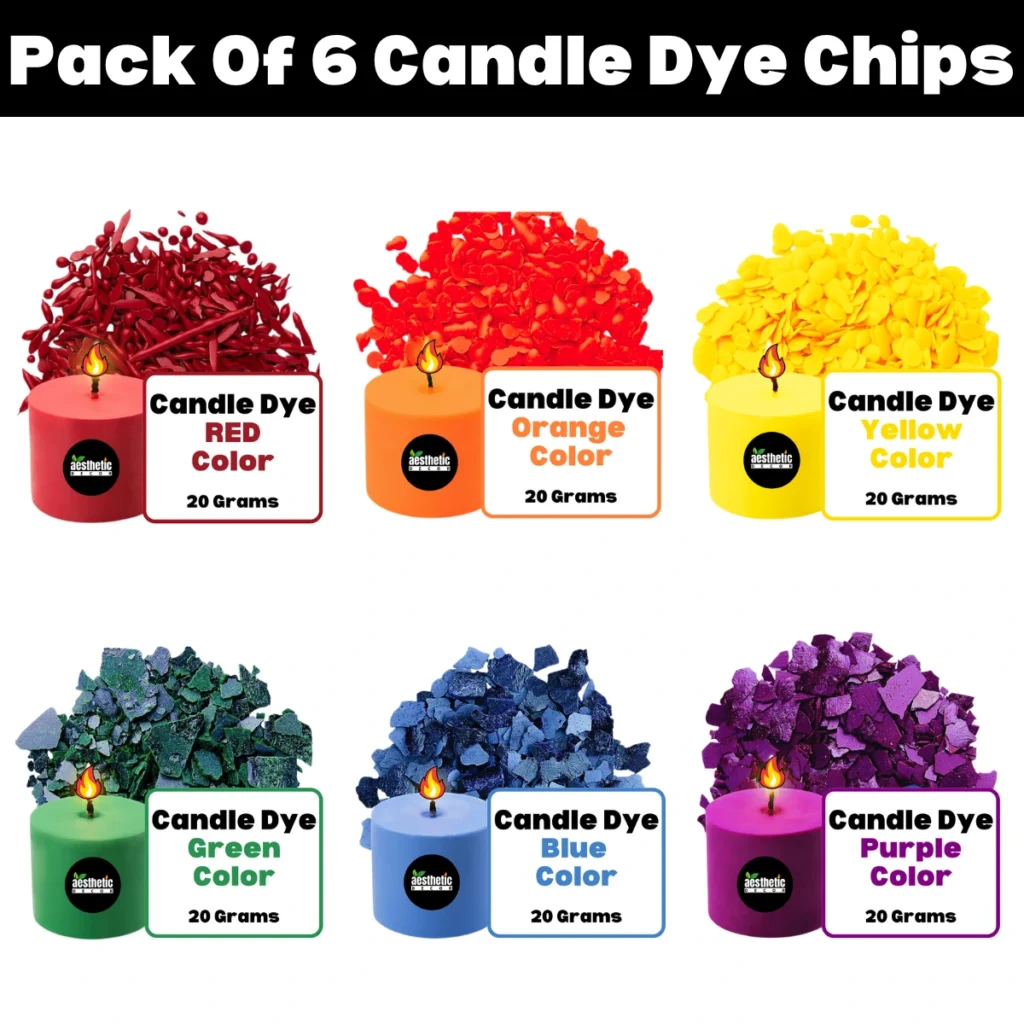 Pack of 6 Candle Dye Chips - 20g