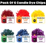 Pack of 6 Candle Dye Chips - 5g