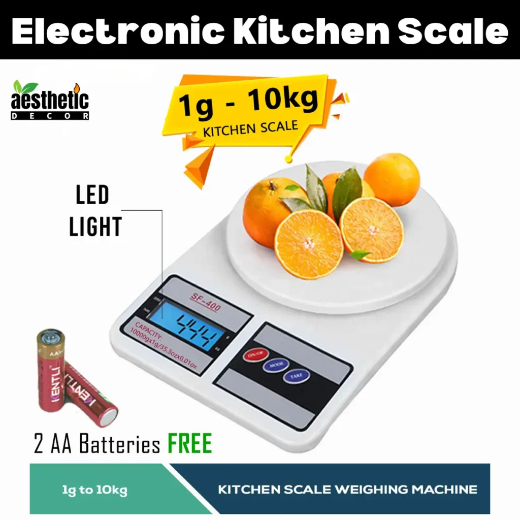 Electronic Kitchen Scale With Batteries