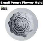 Grey Small Peony Flower Candle Mold