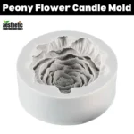 Large Grey Peony Flower Candle Mold