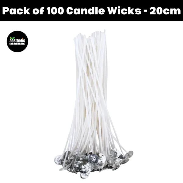 Pack of 100 Candle Wicks - 20cm