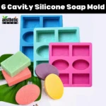 6 Cavity Silicone Soap Mold For Soap Making