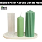 Circus Ribbed Pillar Acrylic Candle Mold