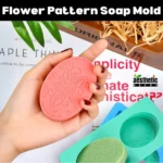 Flower Pattern Silicon Soap Mold For Soap Making