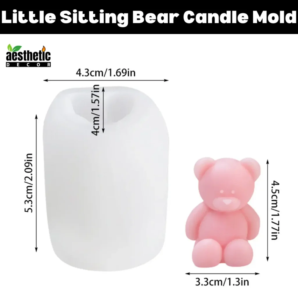 Little Sitting Bear Candle Mold