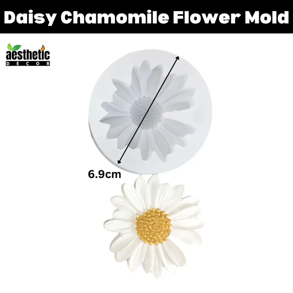 Daisy Chamomile Flower Candle Mold