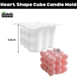 Heart Shape Cube Candle Mold