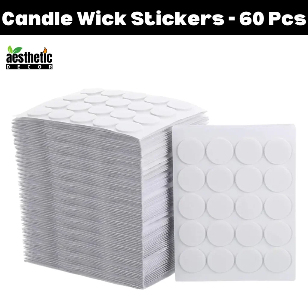 Candle Wick Stickers - 60 Pcs