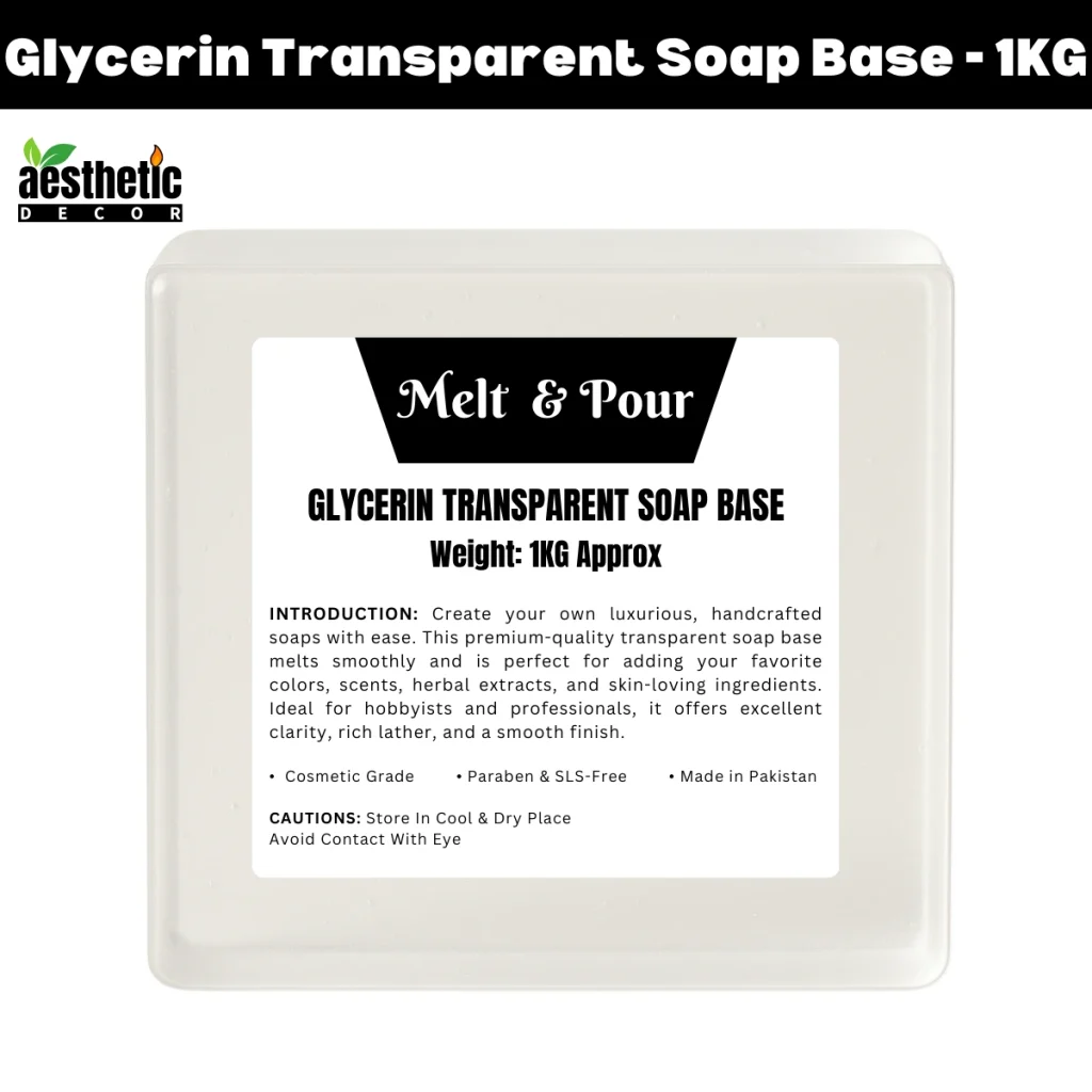 Glycerin Transparent Soap Base Melt and Pour - 1Kg