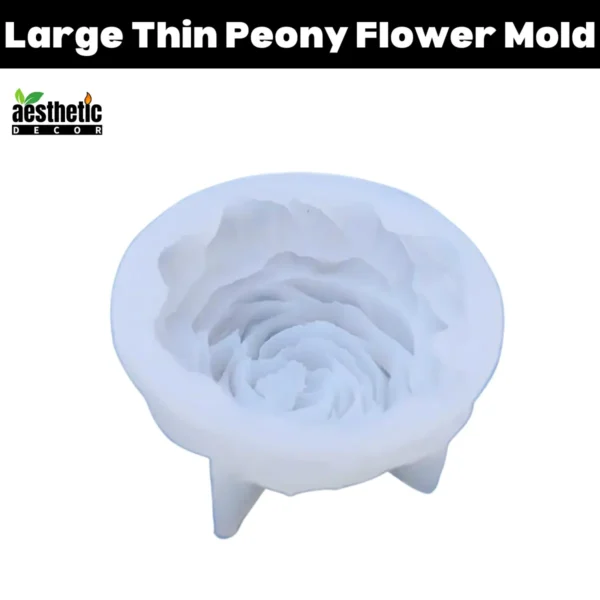 Large Thin Peony Flower Mold