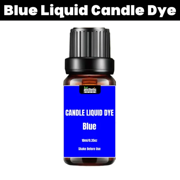 Blue liquid candle dye