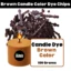 Brown Candle Color Dye Chips - 100g