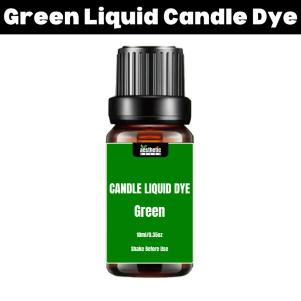 Green liquid candle dye