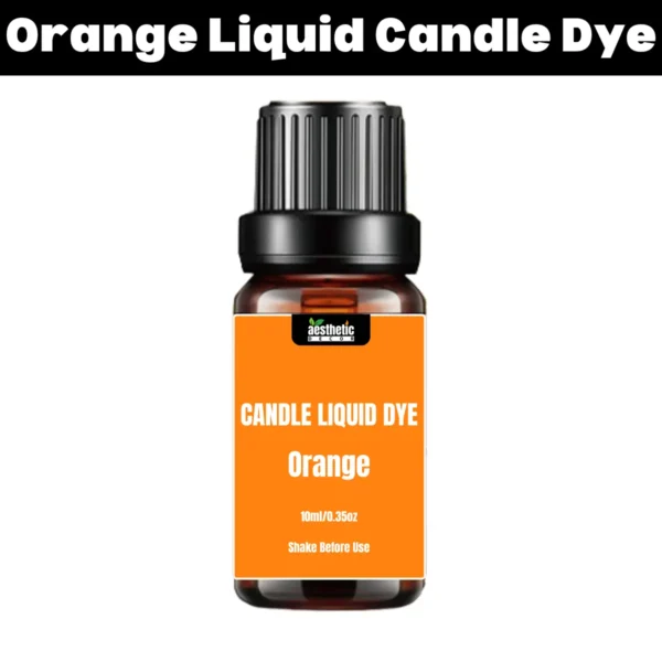 Orange liquid candle dye