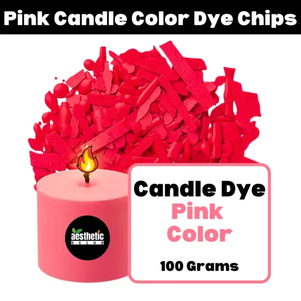 Pink Candle Color Dye Chips - 100g