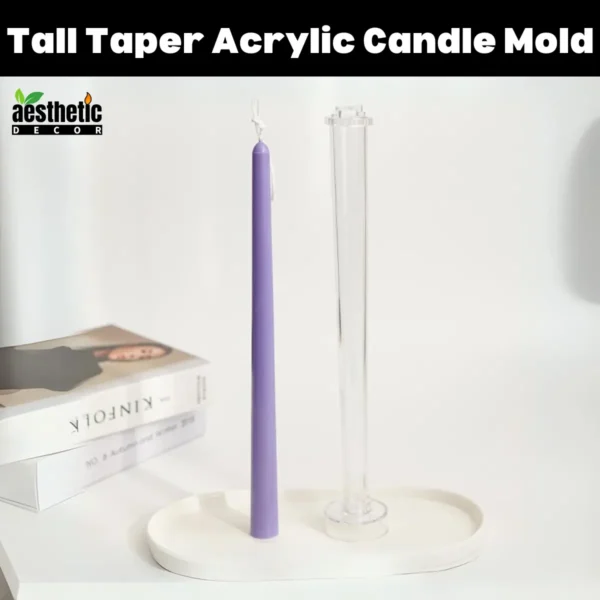 Tall Taper Acrylic Candle Mold