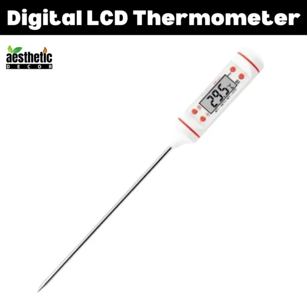Digital LCD Thermometer White