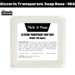 Glycerin Transparent Soap Base Melt and Pour – 5KG