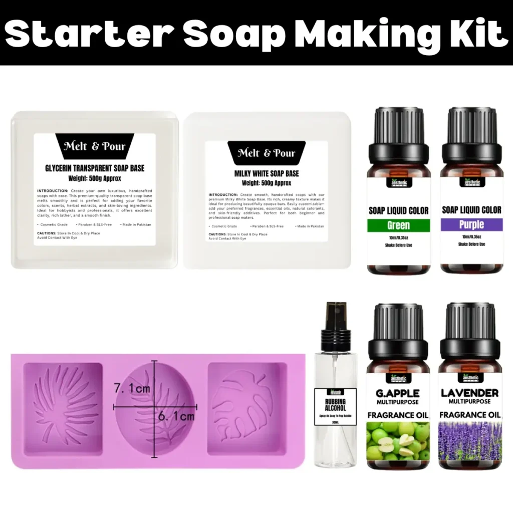Starter Melt And Pour Soap Making Kit For Beginners