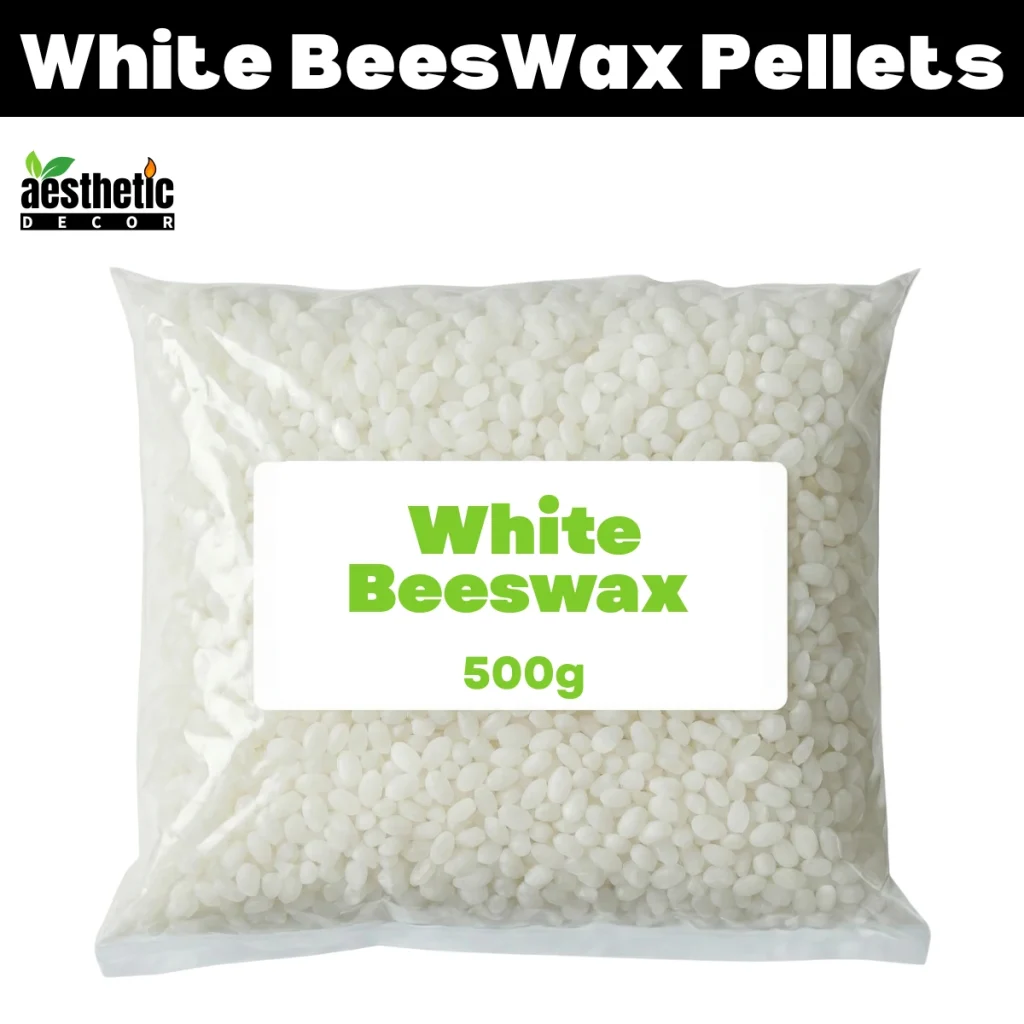 White Beeswax Pellets For Candle Making - 500g