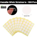 Candle Wick Stickers -100pcs