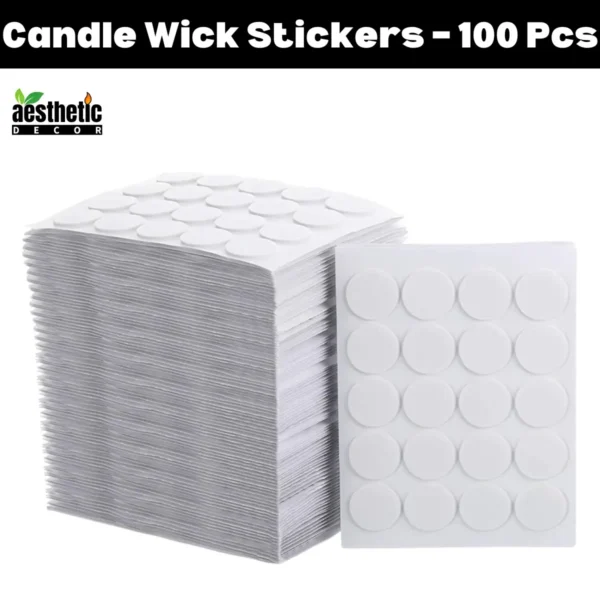 Candle Wick Stickers – 100Pcs