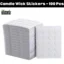 Candle Wick Stickers – 100Pcs