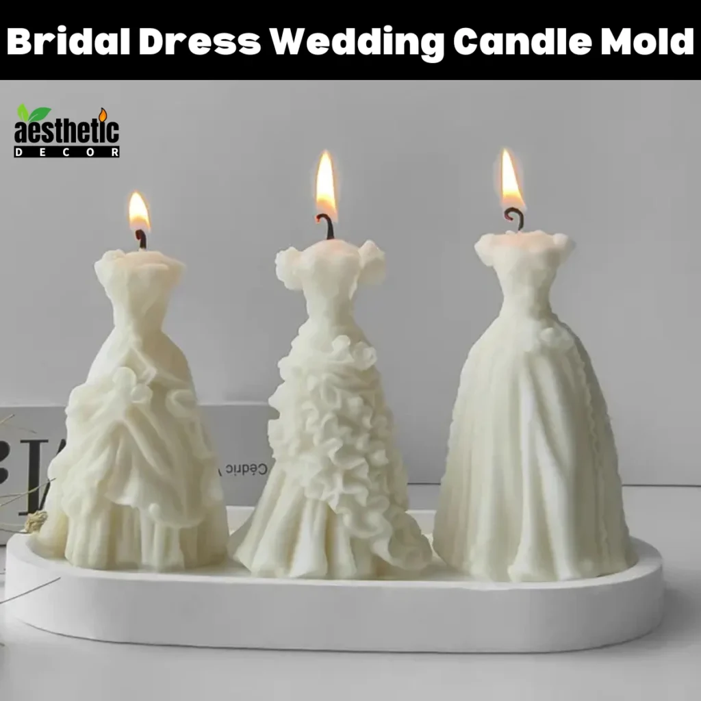 Bridal Dress Wedding Candle Mold