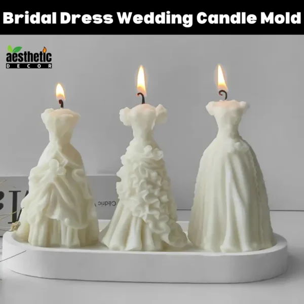 Bridal Dress Wedding Candle Mold