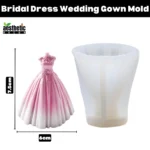 Bridal Dress Wedding Gown Candle Mold