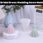 Bridal Dress Wedding Gown Silicone Candle Mold