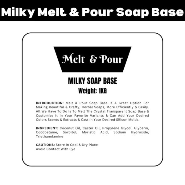 Milky Melt & Pour Soap Base - 1kg