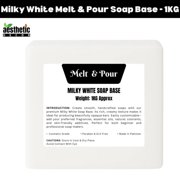 Milky White Melt & Pour Soap Base - 1KG