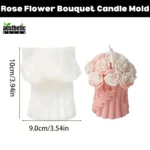 Rose Flower Bouquet Candle Mold