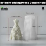 Bridal Wedding Dress Candle Mold