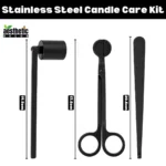 Stainless Steel Candle Care Kit - Candle Tool Set - 3pcs - Image 2
