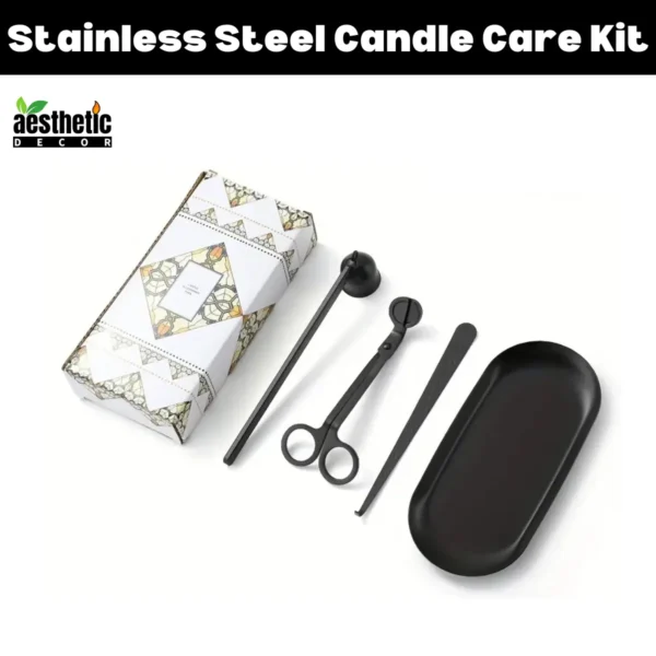 Stainless Steel Candle Care Kit - 4pcs