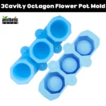 3 Cavity Octagon Flower Pot Mold