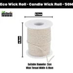 Eco Wick Roll - 50M - Candle Wick Roll