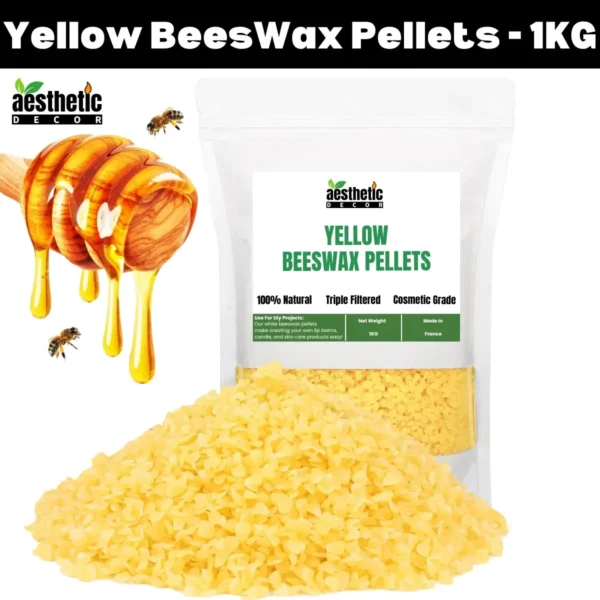 Yellow Beeswax Pellets - 1KG
