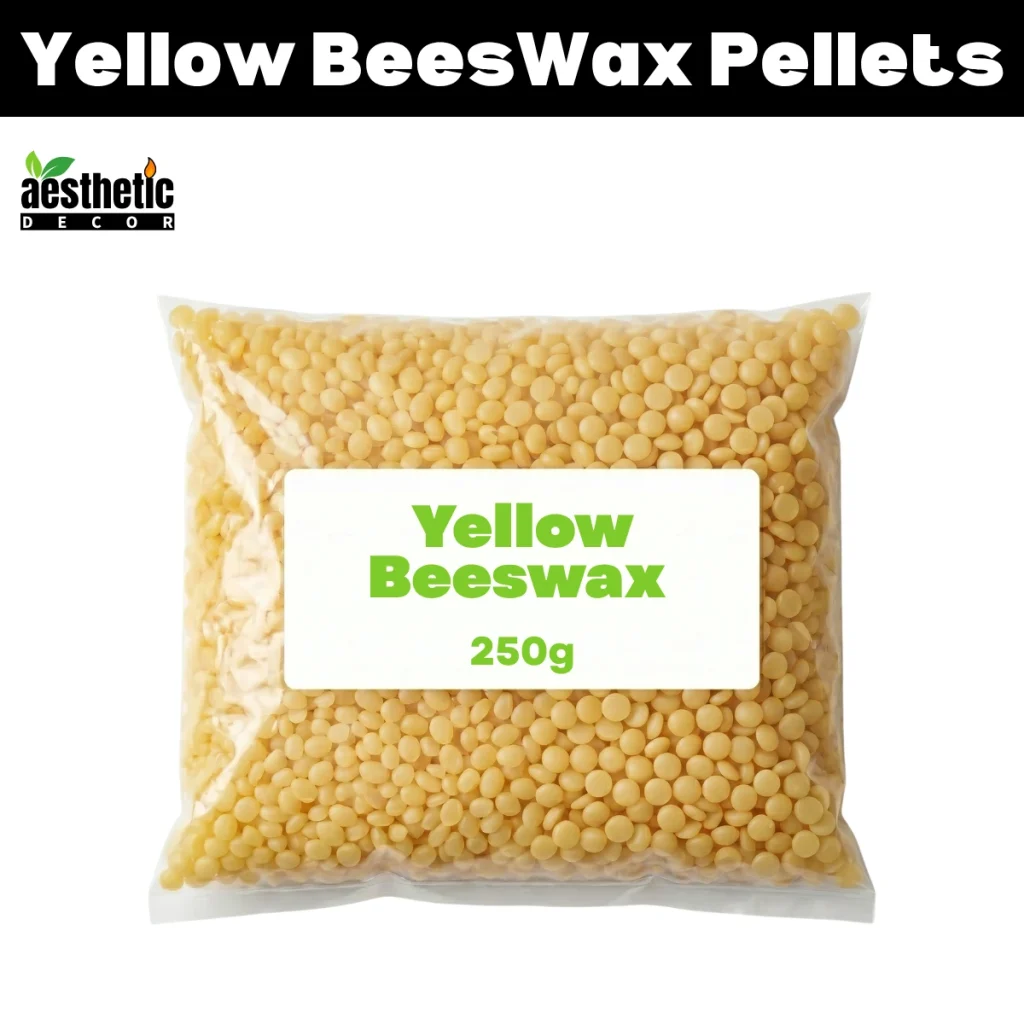 Yellow Beeswax Pellets For Candle Making - 250g