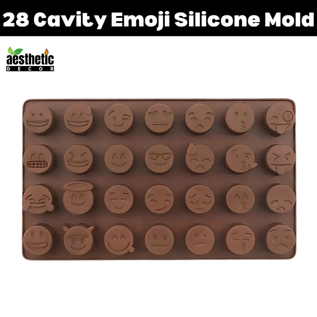 28 Cavity Emoji Silicone Mold