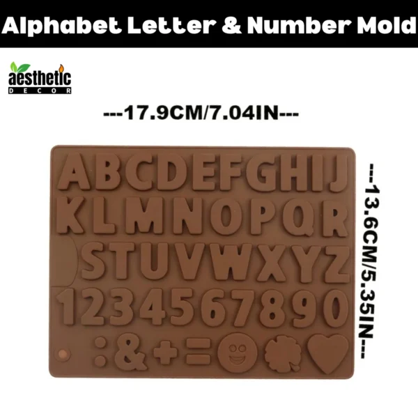 Alphabet Letter & Number Candle Mold