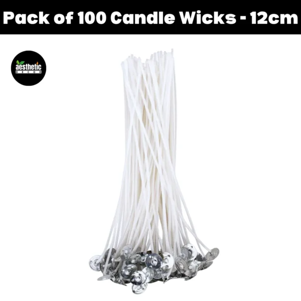 Pack of 100 Candle Wicks - 12cm
