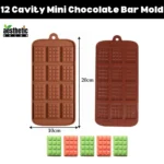12 Cavity Mini Chocolate Bar Mold