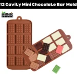 12 Cavity Mini Chocolate Bar Silicone Mold