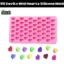 55 Cavity Mini Hearts Silicone Mold