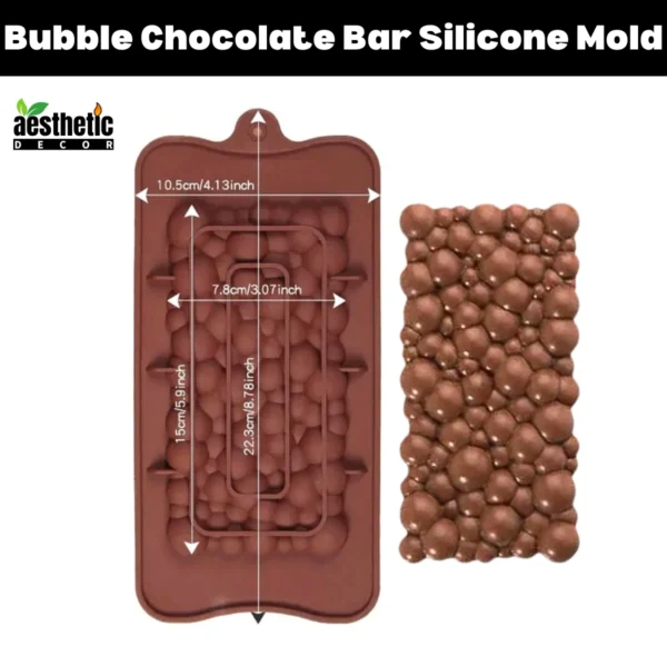 Bubble Chocolate Bar Silicone Mold