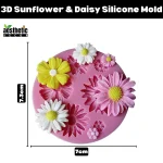 3D Sunflower & Daisy Silicone Mold